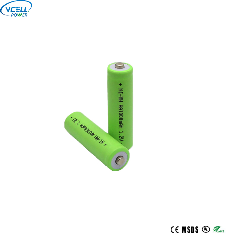 Bateri Boleh Dicas Semula AA NIMH 1.2V 1000mAh