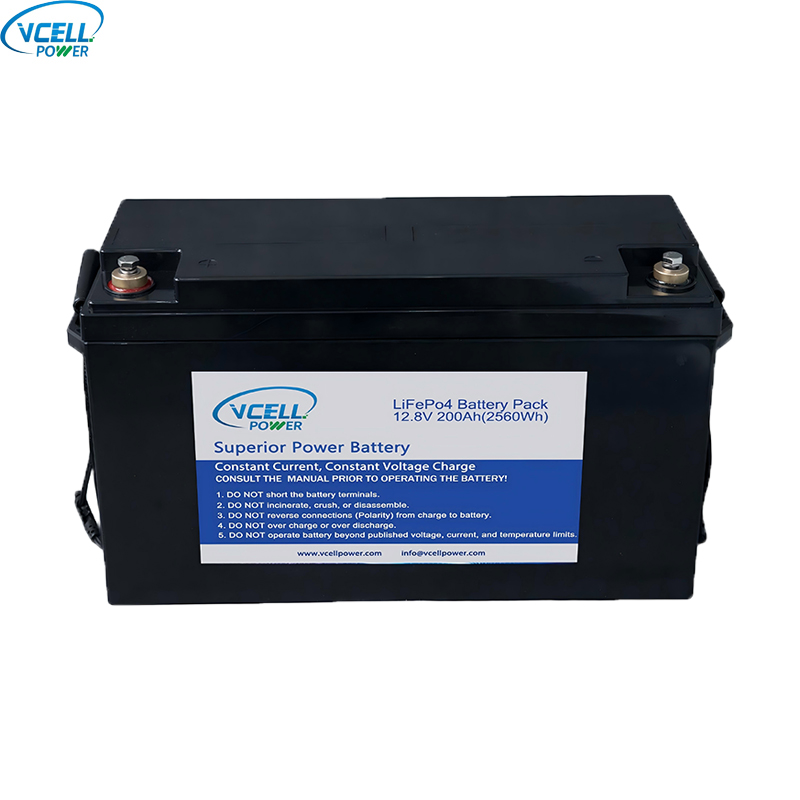 Bateri LiFePO4 Kitaran Dalam 12.8V 12V 200Ah