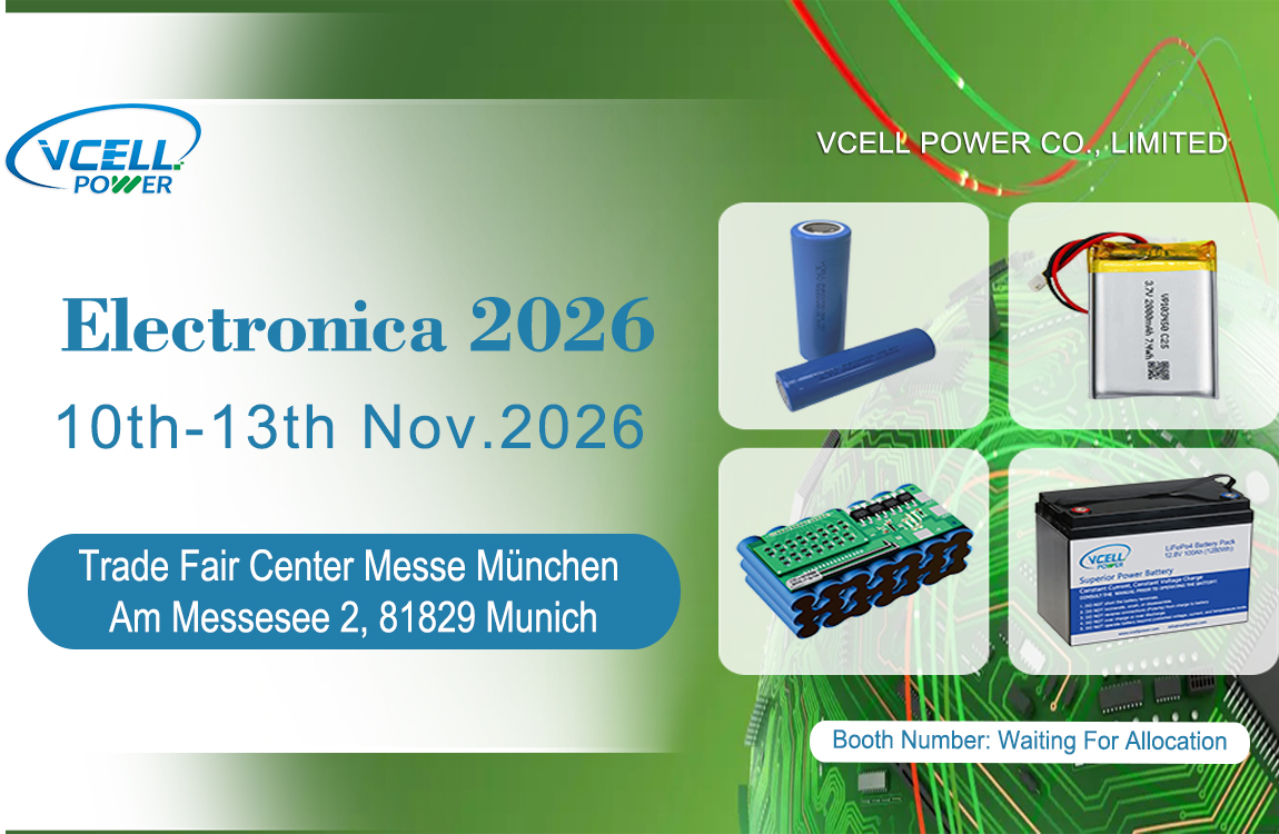 Vcell Power sedang mempamerkan di electronica 2026 di Munich