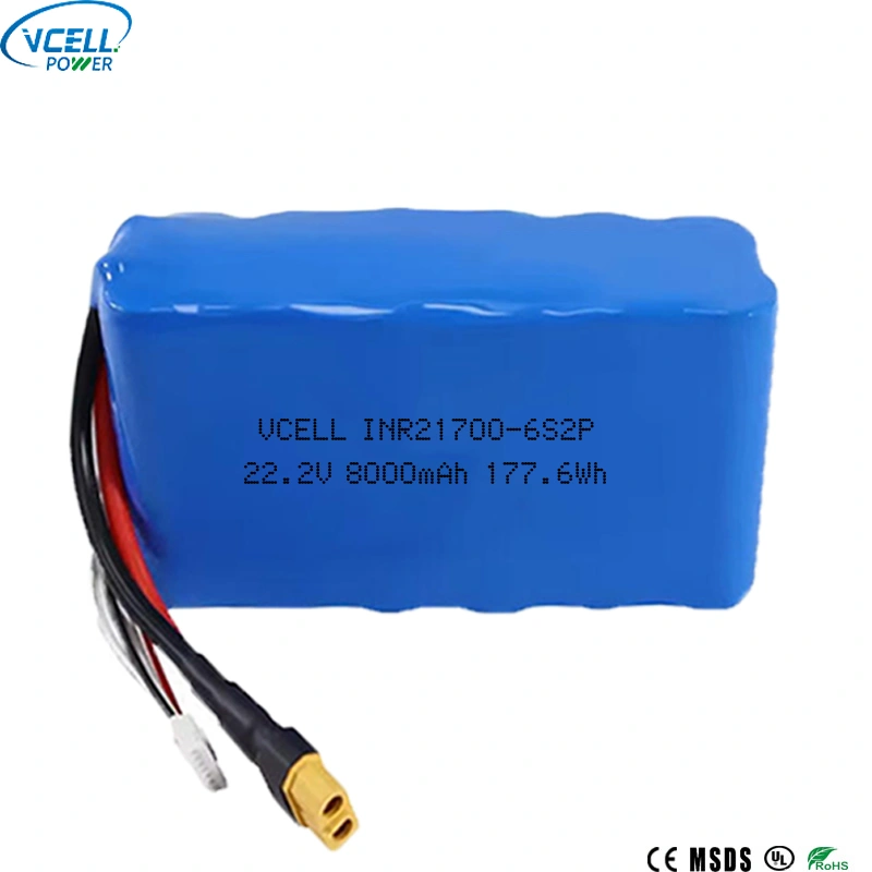 Bateri Litium Ion 22.2V 8000mAh 21700