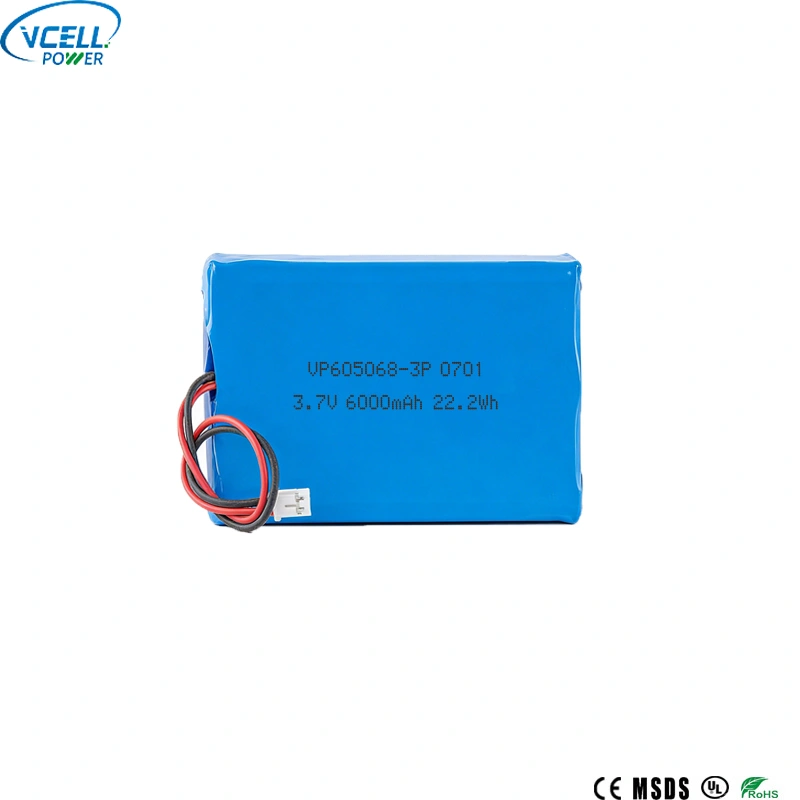Bateri Polimer Li 3P 3.7V 6000mAh 605068