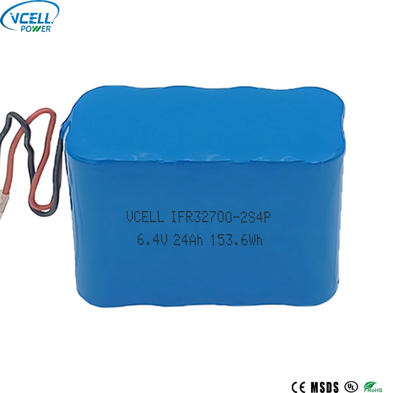 Pek Bateri Boleh Dicas Semula LiFePO4 6.4V 24Ah