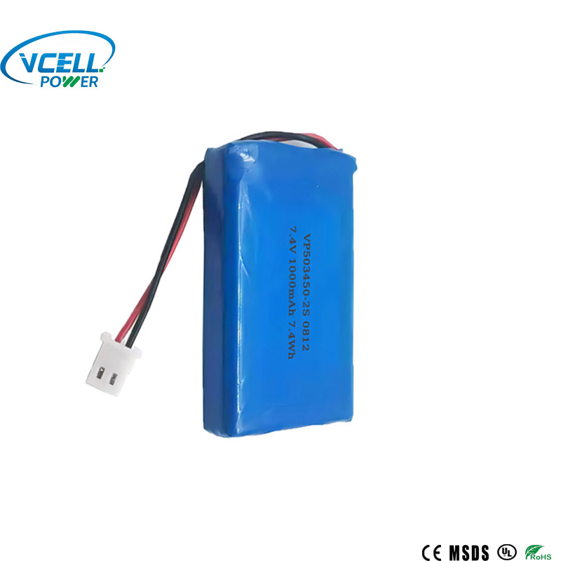 Bateri LiPo 7.4V 1000mAh 503450 2S